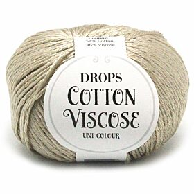 DROPS Cotton Viscose Uni Colour - 17 lichtbeige - Katoen/Viscose Garen