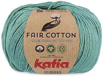 Katia Fair Cotton - 17 mintgroen - Biologisch Katoengaren