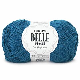 DROPS Belle Uni Colour - 17 petroleum - Katoen Linnen Garen