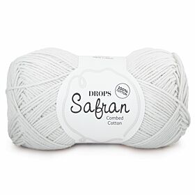DROPS Safran Uni Colour - 17 wit - Katoen Garen 1