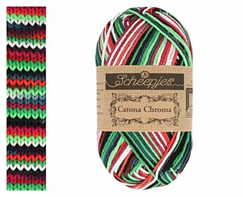 Scheepjes Catona Chroma - 009 Holly - Meerkleurig Katoengaren 1