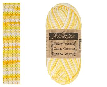 Scheepjes Catona Chroma - 018 Buttercup - Meerkleurig Katoengaren 1