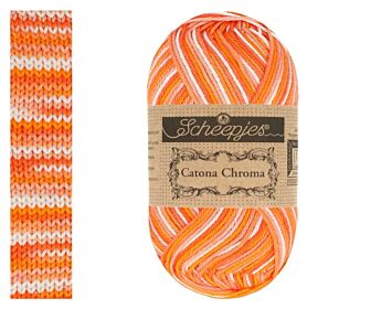 Scheepjes Catona Chroma - 019 Calendula - Meerkleurig Katoengaren 1