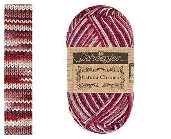 Scheepjes Catona Chroma - 020 Chestnut - Meerkleurig Katoengaren 1