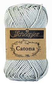 Scheepjes Catona 50 gram - 172 light silver / lichtgrijs zilver - Katoen Garen