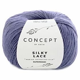 Katia Concept Silky Lace 174 lila paars - Merino/Zijde Garen