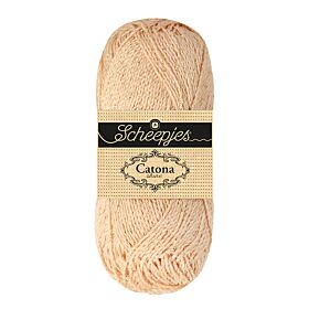 Scheepjes Catona Shine - 255 Shell - Gold - Katoengaren met Glitterdraad 1