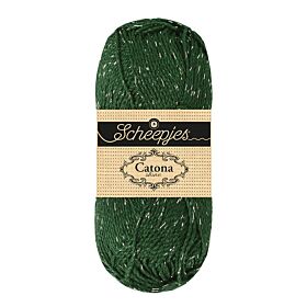 Scheepjes Catona Shine - 525 Fir - Silver - Katoengaren met Glitterdraad 1
