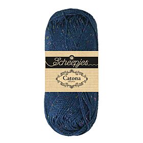 Scheepjes Catona Shine - 527 Midnight - Rainbow - Katoengaren met Glitterdraad 1