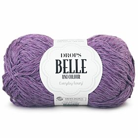 DROPS Belle Uni Colour - 18 lila - Katoen Linnen Viscose Garen