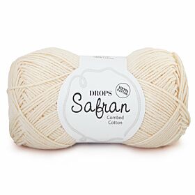 DROPS Safran Uni Colour - 18 naturel - Katoen Garen