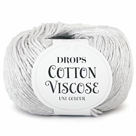 DROPS Cotton Viscose Uni Colour - 18 parelgrijs - Katoen/Viscose Garen