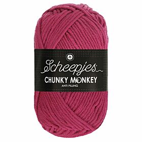 Scheepjes Chunky Monkey - 1827 deep fuchsia - Acryl Garen