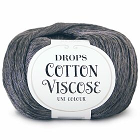 DROPS Cotton Viscose Uni Colour - 19 antraciet - Katoen/Viscose Garen