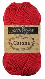 Scheepjes Catona 50 gram - 192 scarlet / dieprood - Katoen Garen