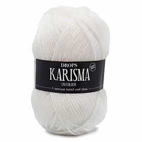 DROPS Karisma Uni Colour - 19 wit - Wol Garen 1