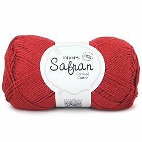DROPS Safran Uni Colour - 20 kers / wijnrood - Katoen Garen