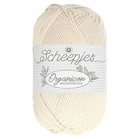 Scheepjes Organicon 200 clouded crystal / lichtbeige - Biologisch Katoen Garen