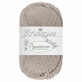Scheepjes Organicon 201 ashen mink / lichtbruin - Biologisch Katoen Garen
