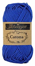 Scheepjes Catona 50 gram - 201 electric blue / blauw - Katoen Garen