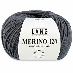 Lang Yarns Merino 120 - 203 steengrijs - Merinowol Garen