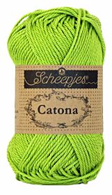Scheepjes Catona 50 gram - 205 kiwi / felgroen - Katoen Garen