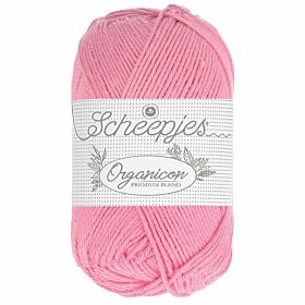 Scheepjes Organicon 207 apple blossom / roze - Biologisch Katoen Garen