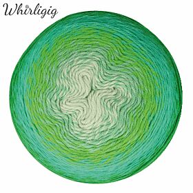 Scheepjes Whirligig 207 green to blue - Wol Alpaca Garencake