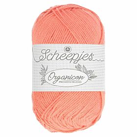 Scheepjes Organicon 209 desert bloom / lichtoranje - Biologisch Katoen Garen