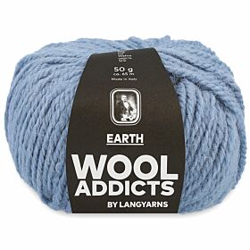 Wooladdicts Earth 21 kristalblauw - Alpacawol Garen