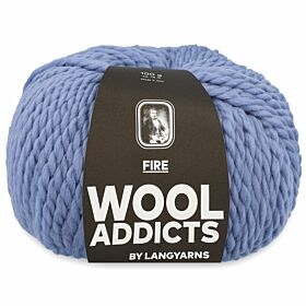 WoolAddicts Fire 21 kristalblauw - Merinowol Garen