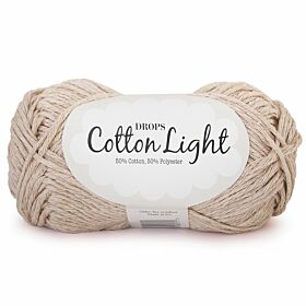 DROPS Cotton Light Uni Colour - 21 lichtbeige - Katoen/Polyester Garen