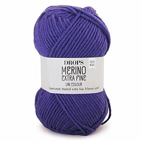 DROPS Merino Extra Fine Uni Colour - 21 paars - Wol & Garen