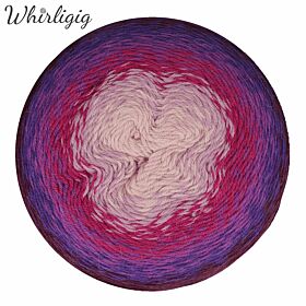 Scheepjes Whirligig 211 plum to pink - Garencake wol alpaca