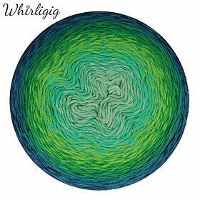 Scheepjes Whirligig 213 sapphire to teal - Luxe Wol Garencake