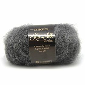 DROPS Kid-Silk Uni Colour - 22 asgrijs - Mohair Garen