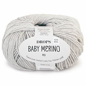 Drops Baby Merino 22 lichtgrijs / silver / parelgrijs (Mix) - Wol Garen