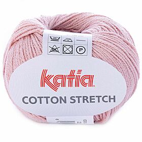 Katia Cotton Stretch 22 lichtroze / babyroze - Katoen Stretchgaren