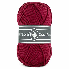 Durable Cosy Fine 222 bordeaux / donkerrood - Katoen/Acryl Garen