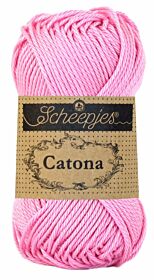 Scheepjes Catona 50 gram - 222 tulip / tulp / roze - Katoen Garen