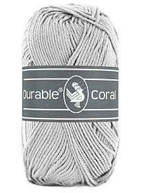 Durable Coral - 2228 silver grey - Gemerceriseerd Katoen Garen 1