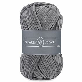 Durable Velvet 2232 light grey - Chenille Garen