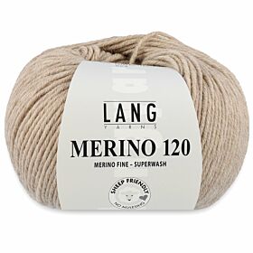 Lang Yarns Merino 120 - 226 beige mix gemêleerd / zand - Merinowol Garen