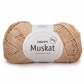 DROPS Muskat Uni Colour - 23 camel / beige - Katoen Garen