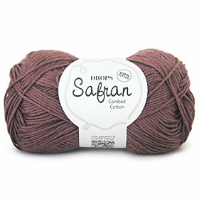 DROPS Safran Uni Colour - 23 diep taupe / bruin - Katoen Garen