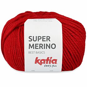 Katia Super Merino - 23 robijnrood - Wol/Acryl Garen