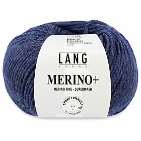 Lang Yarns Merino Plus 234 donker jeansblauw mix gemêleerd - Merinowol Garen