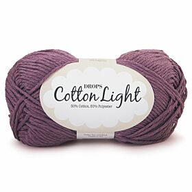 DROPS Cotton Light Uni Colour - 24 druif - Katoen/Polyester Garen