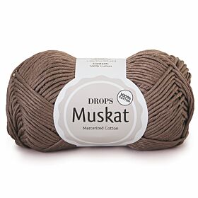 DROPS Muskat Uni Colour - 24 taupe - Katoen Garen