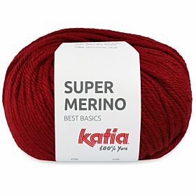 Katia Super Merino - 24 wijnrood - Wol/Acryl Garen